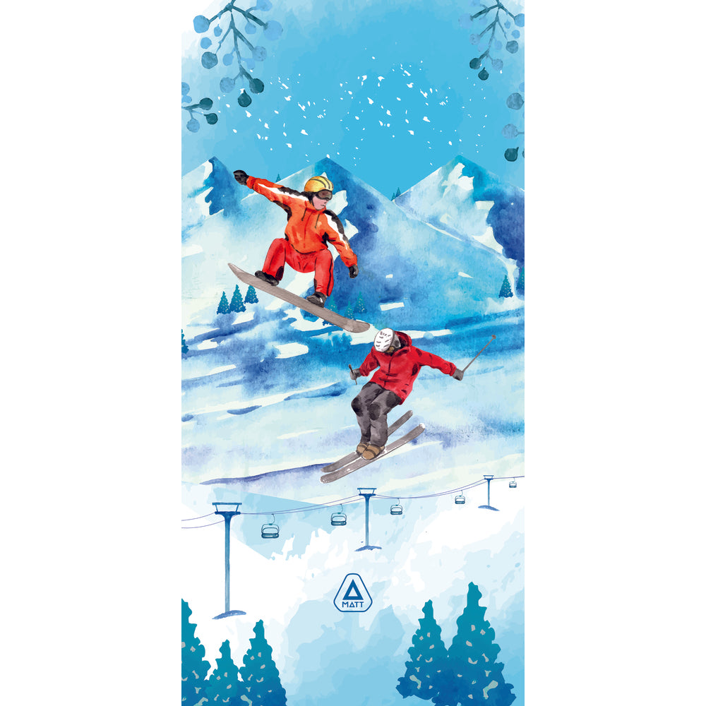 SKIERS Coolmax + Polartec tubular scarf