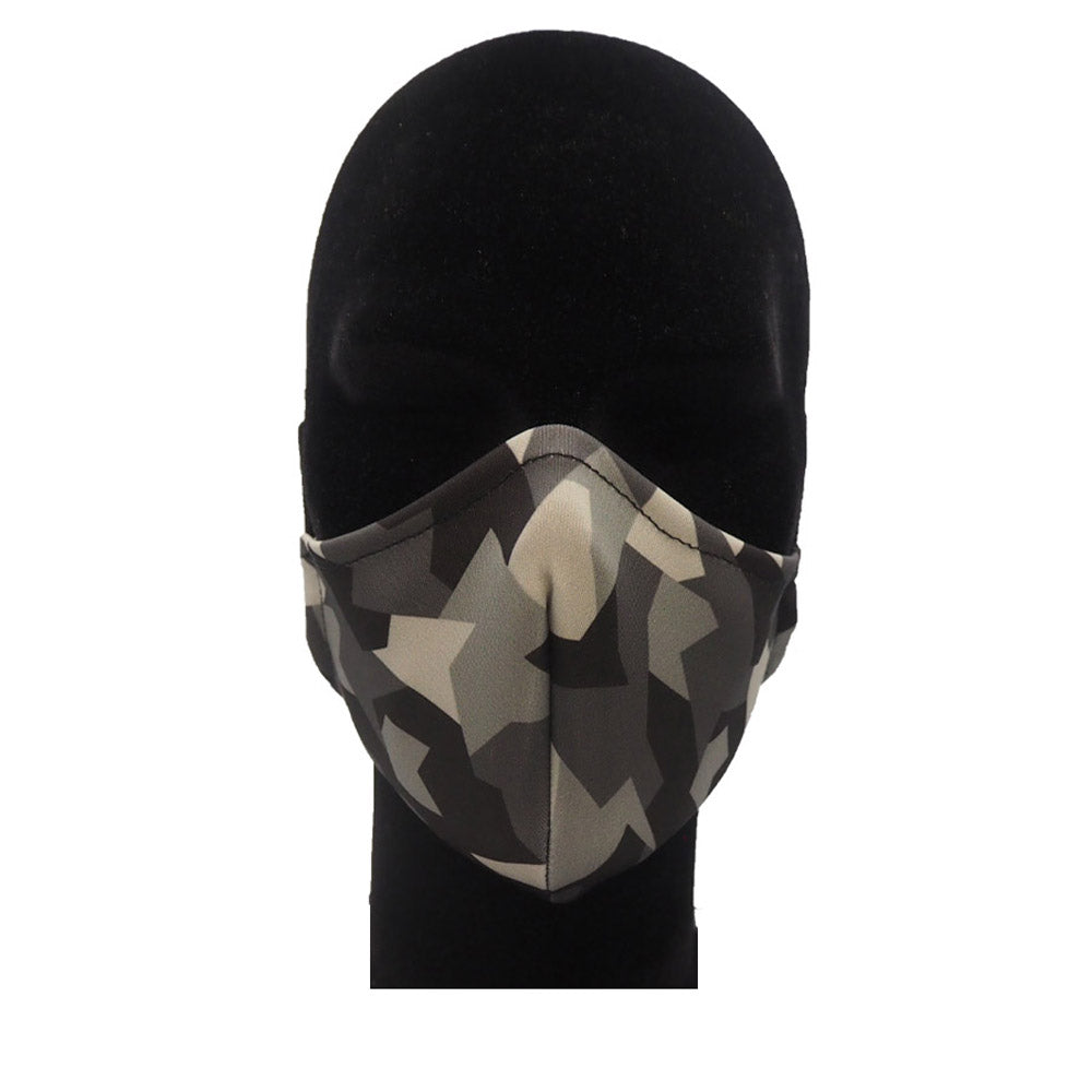 Mascarilla Higienica Reutilizable Geometric Camo Black & UNICO | UNICO