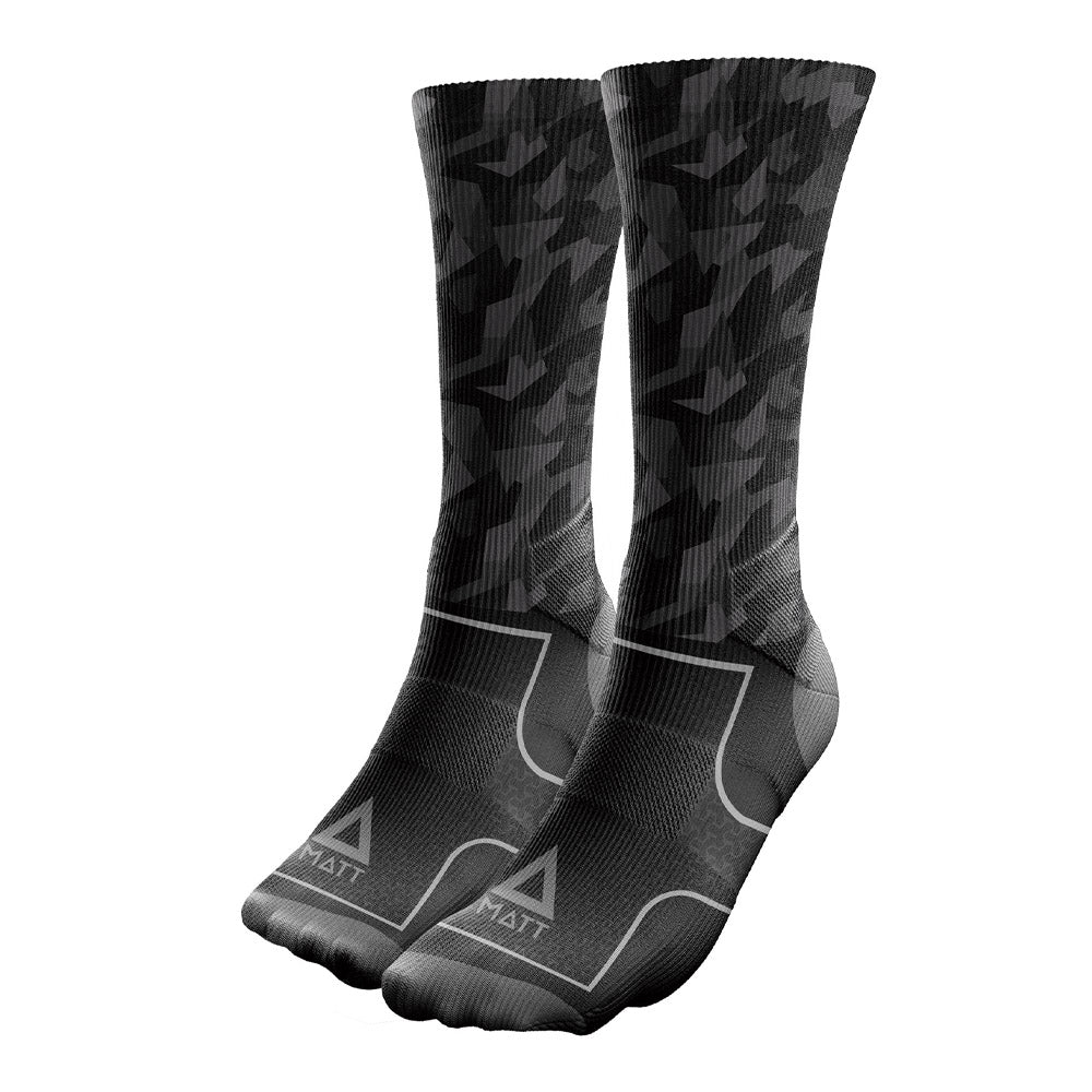 GEOMETRIC CAMO BLACK Calcetines Coolmax Pro & UNICO | S & UNICO | M & UNICO | L