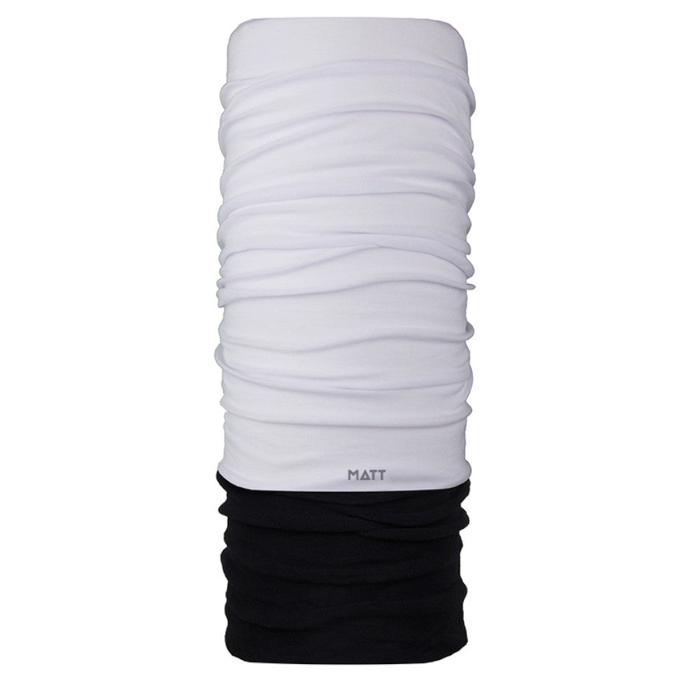 WHITE Cuello tubular Coolmax + Polartec & Unico | Unico