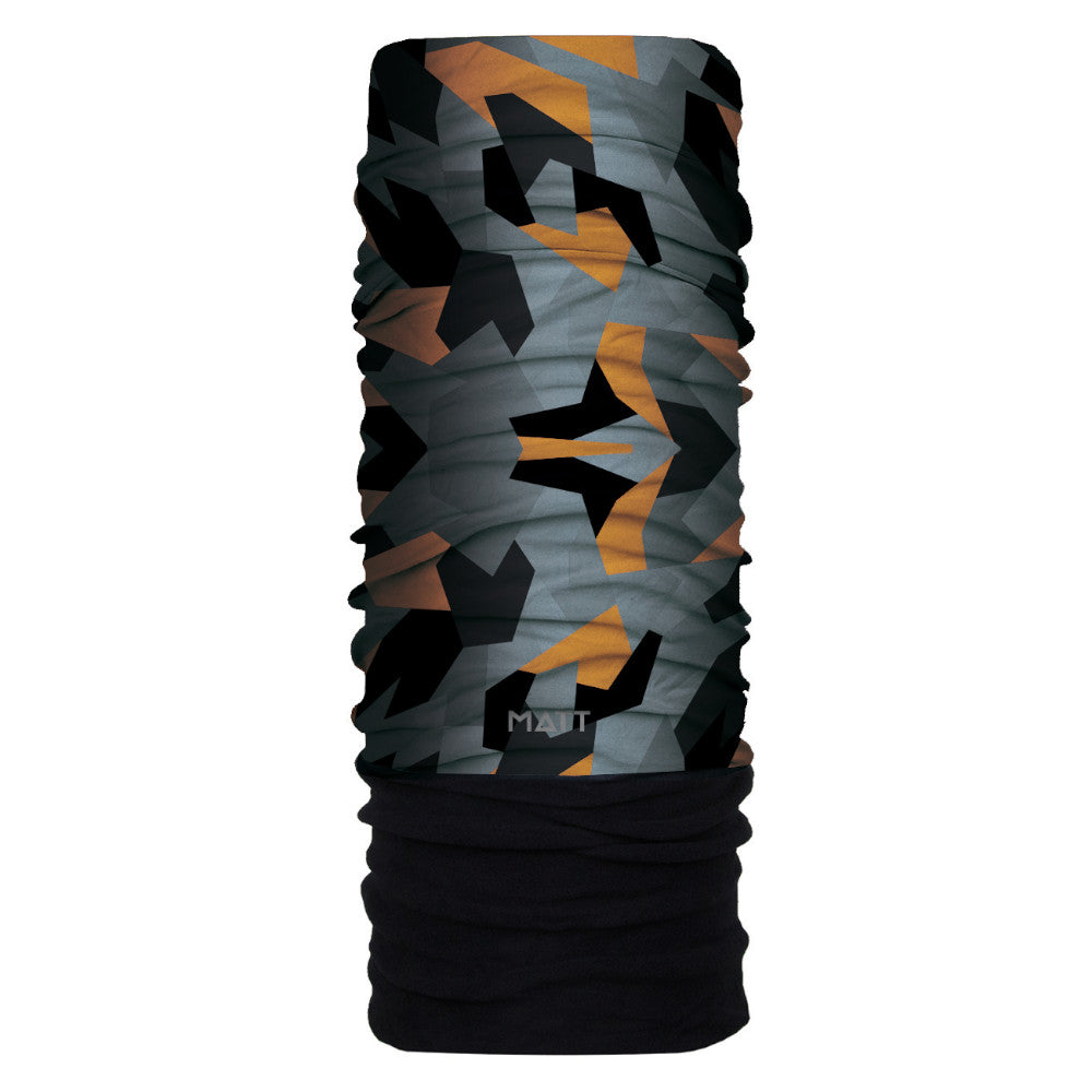 GEO CAMO ORANGE Cuello Microfibra + Polartec & UNICO