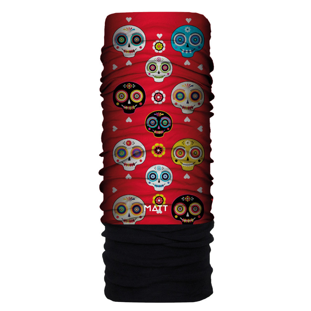 AWESOME SKULL RED Cuello Microfibra + Polartec & UNICO | UNICO