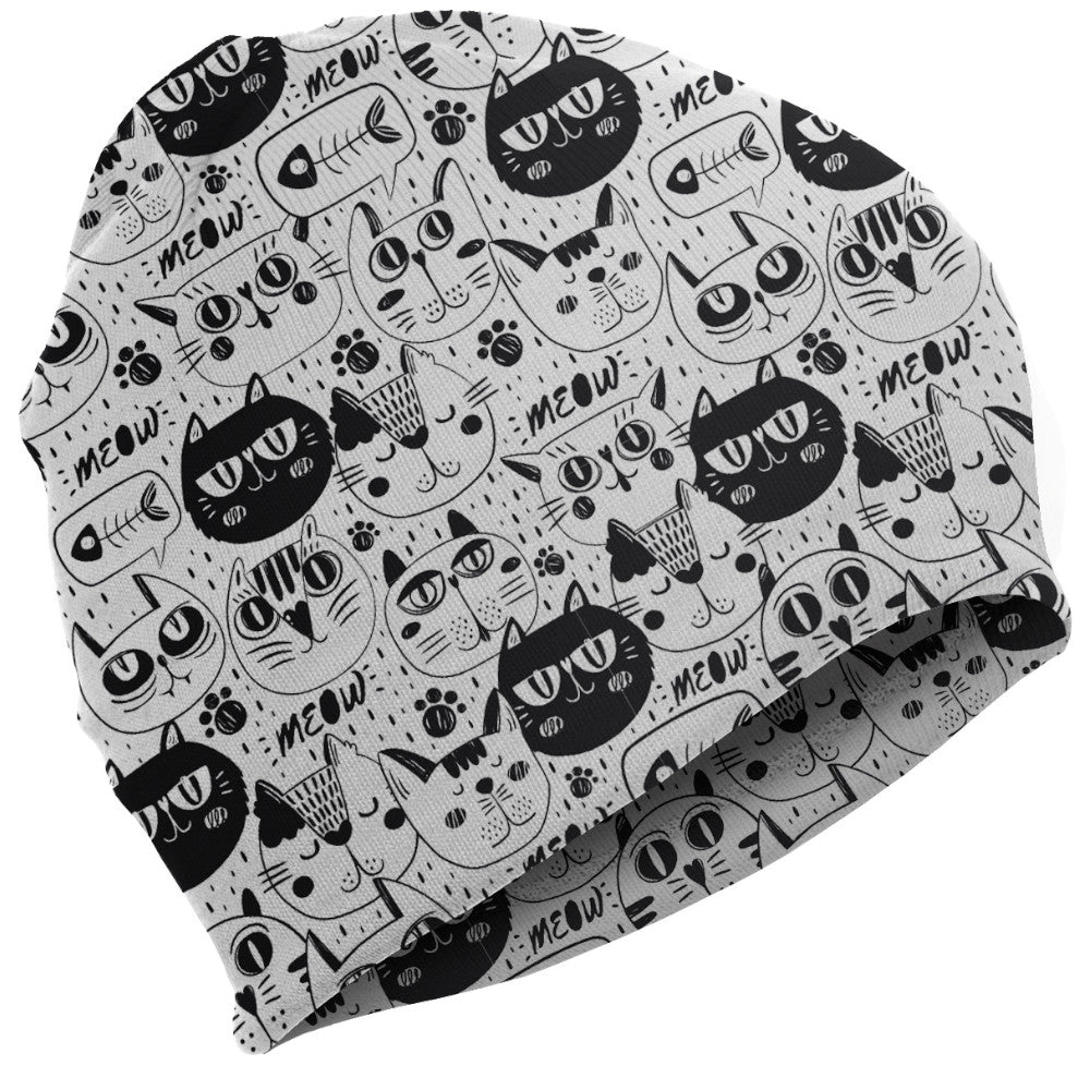 BLACK AND WHITE CATS Gorro fino para niños & UNICO | UNICO