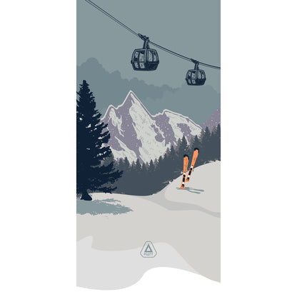 SKIS Coolmax + Polartec tubular scarf