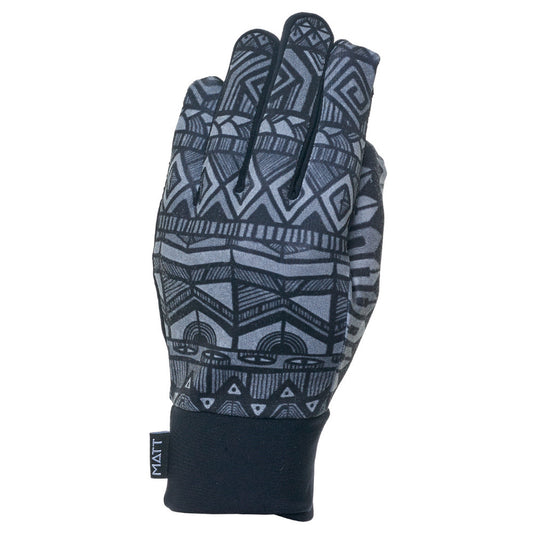 Matt Leisure Inner Touch Screen Gloves Ribbon Grey & UNICO | XS & UNICO | S & UNICO | M & UNICO | L